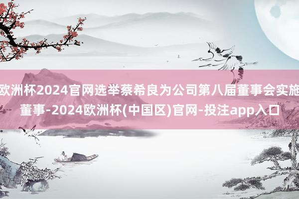 欧洲杯2024官网选举蔡希良为公司第八届董事会实施董事-2024欧洲杯(中国区)官网-投注app入口