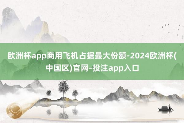 欧洲杯app商用飞机占据最大份额-2024欧洲杯(中国区)官网-投注app入口