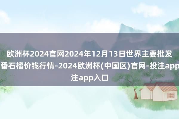 欧洲杯2024官网2024年12月13日世界主要批发阛阓番石榴价钱行情-2024欧洲杯(中国区)官网-投注app入口